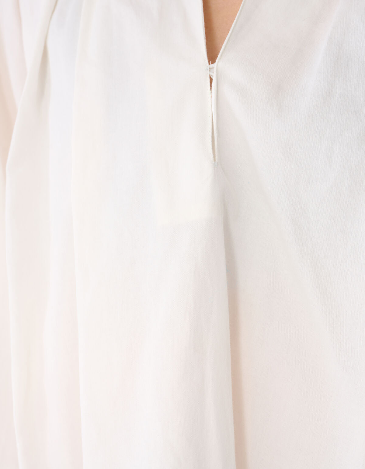 Bluse mit &uuml;bergro&szlig;en Kitt&auml;rmeln Wei&szlig; SHOEBY WOMEN