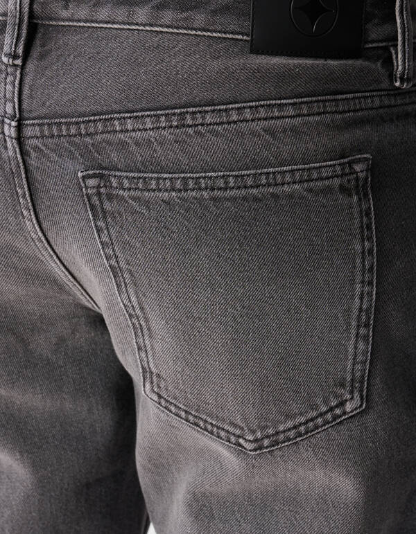 Moderne Straight-Fit-Jeans, gewaschen, Schwarz, L3 SHOEBY MEN