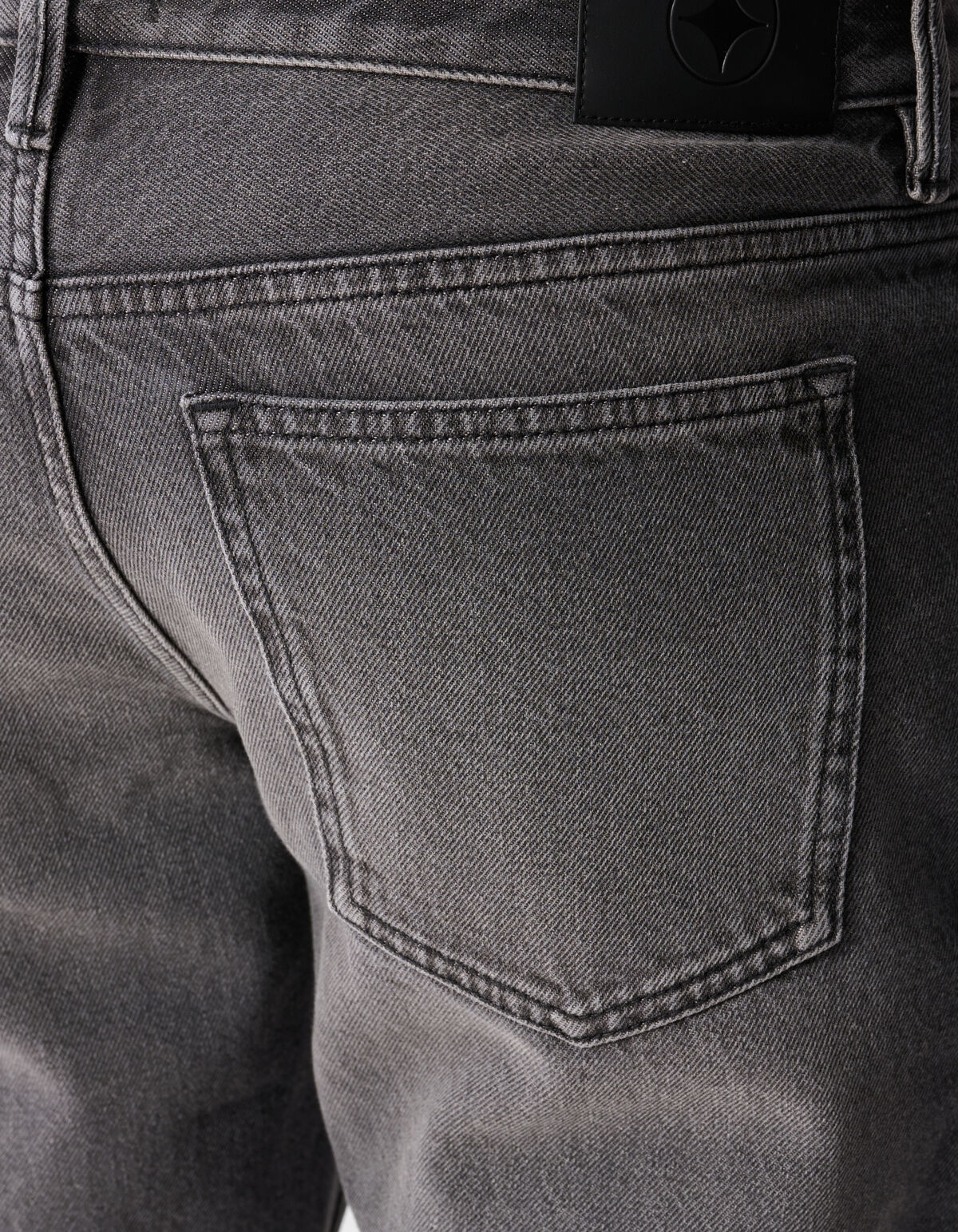 Moderne Straight-Fit-Jeans, gewaschen, Schwarz, L3 SHOEBY MEN