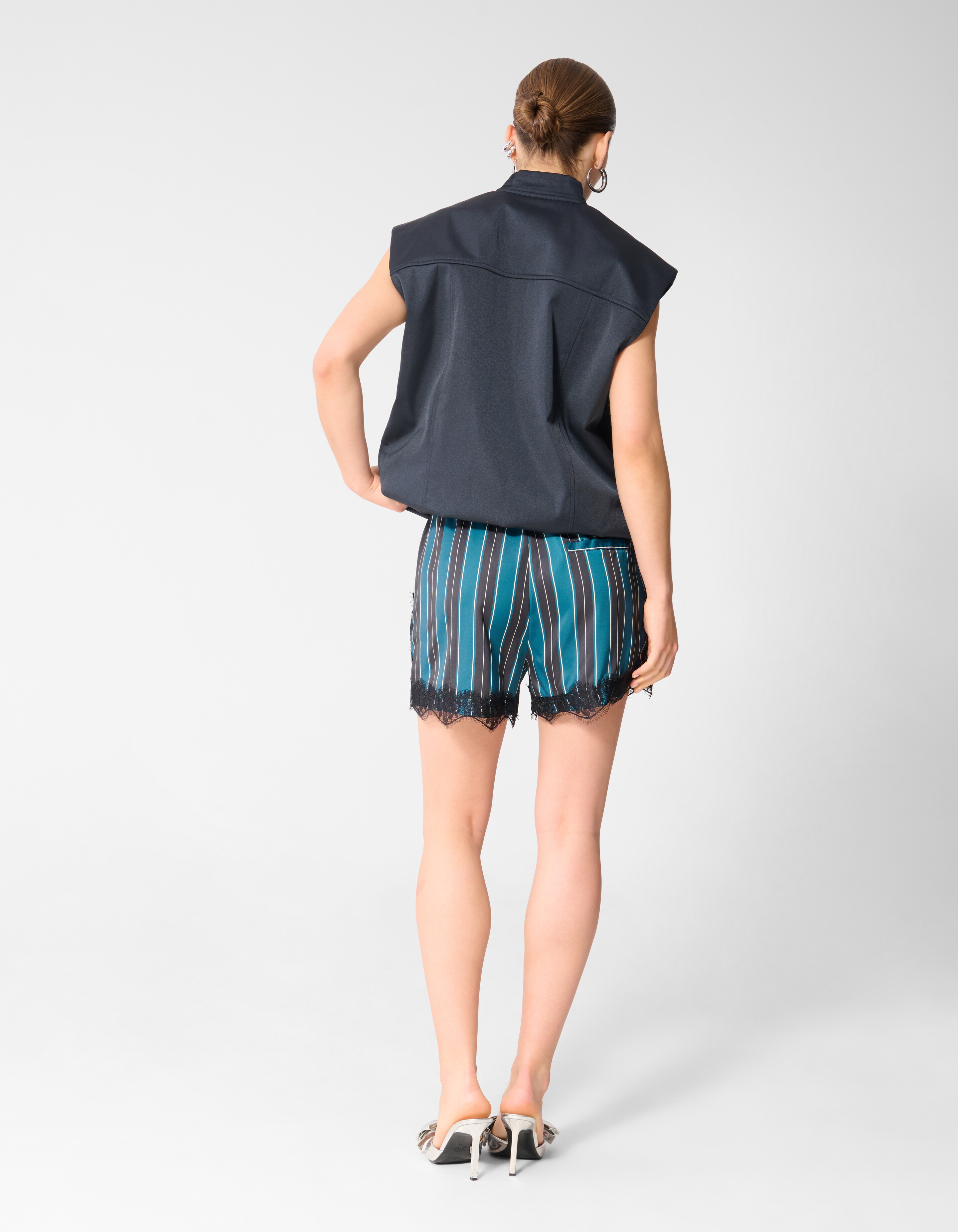 Kanten Stripe Short Petrol SHOEBY WOMEN