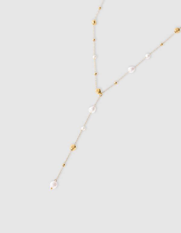 Small Pearl Ketting Goud SHOEBY ACCESSOIRES