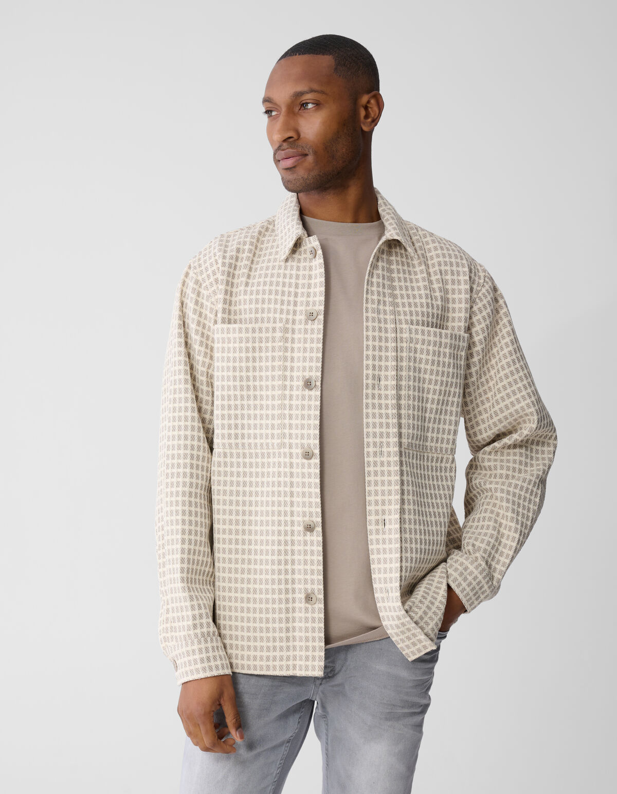 Block Overshirt Hellbraun SHOEBY MEN