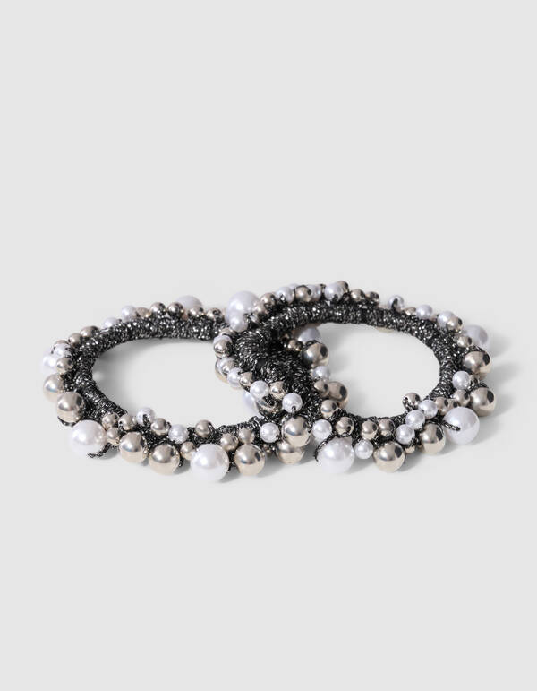 Pearl &Auml;rmelhalter Silber SHOEBY ACCESSOIRES