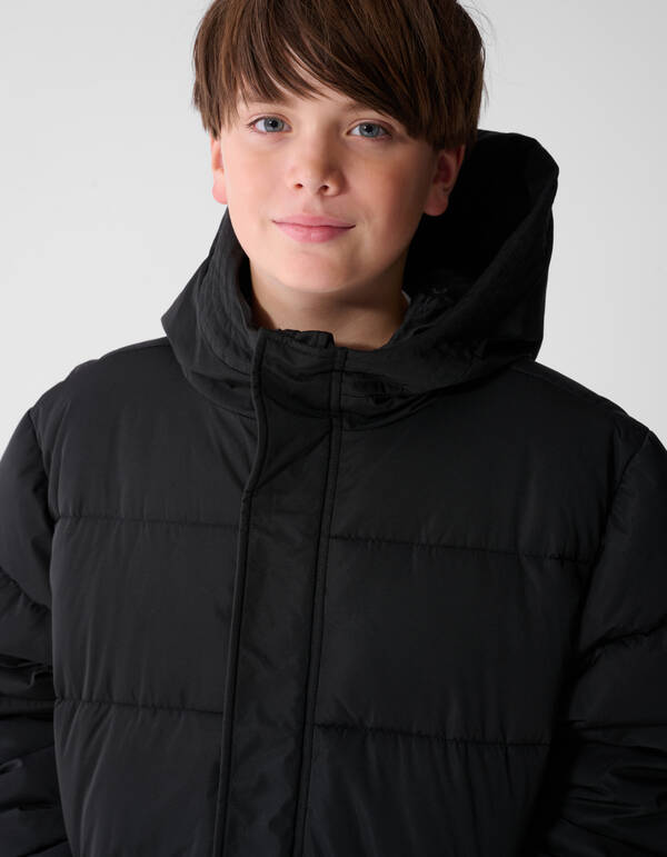 ange technische Pufferjacke in Schwarz SHOEBY BOYS