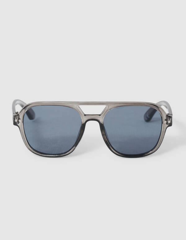 Aviator Sonnenbrille Grau SHOEBY ACCESSOIRES