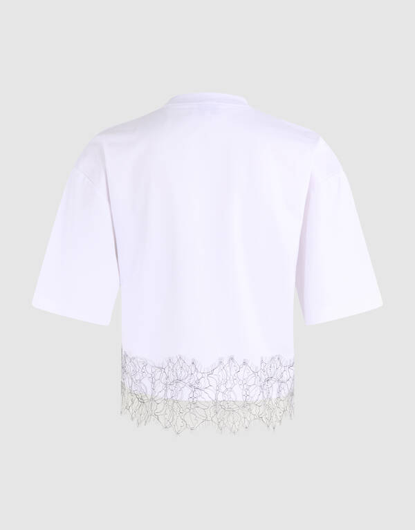 Spitzen-T-Shirt Wei&szlig; SHOEBY WOMEN