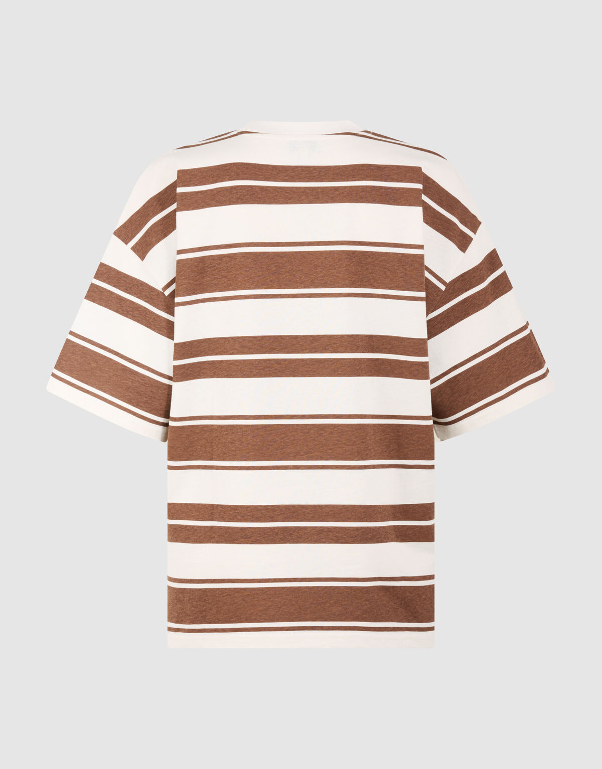 Gestreiftes Kunstwerk T-Shirt Braun SHOEBY WOMEN