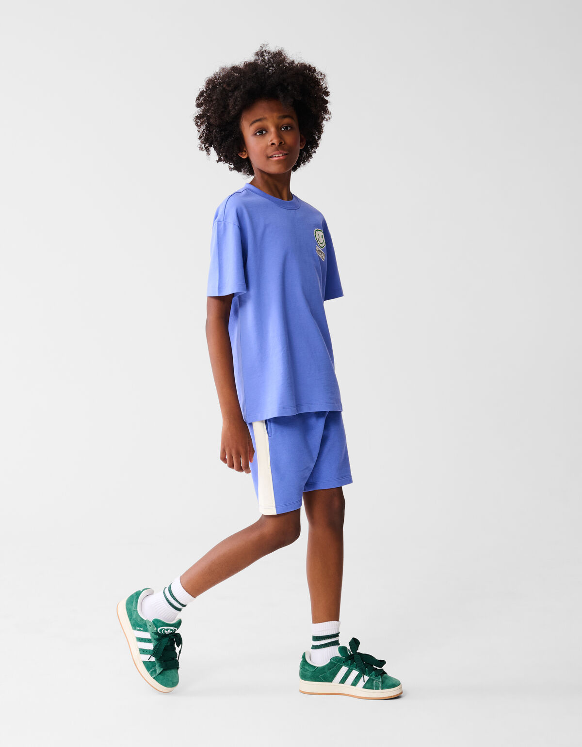 Smiley Kunstwerk T-shirt Blau SHOEBY BOYS