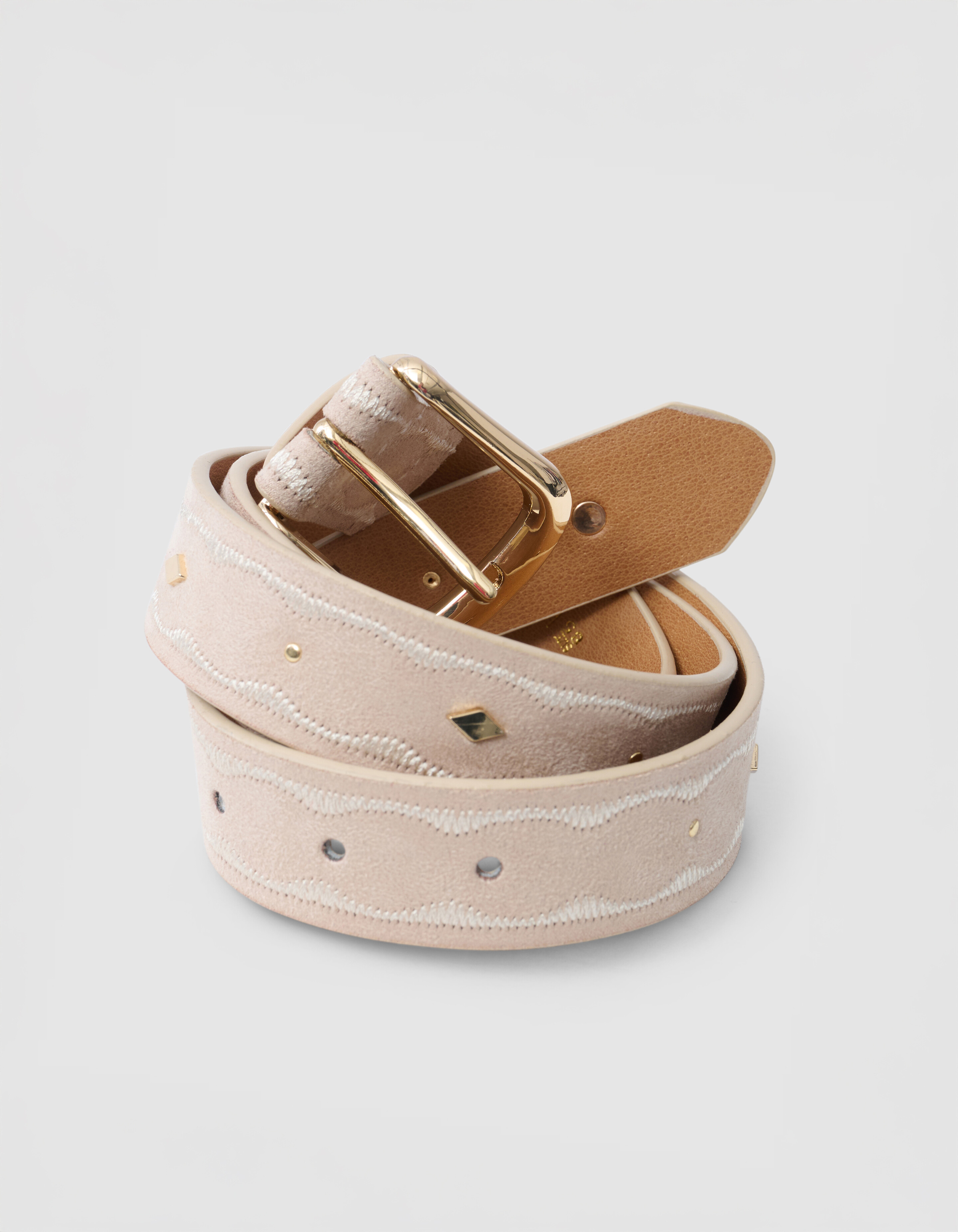 Nietengürtel Off White SHOEBY ACCESSOIRES