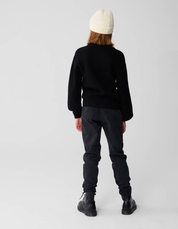 Pullover mit gro&szlig;em Herz SCHWARZ SHOEBY GIRLS