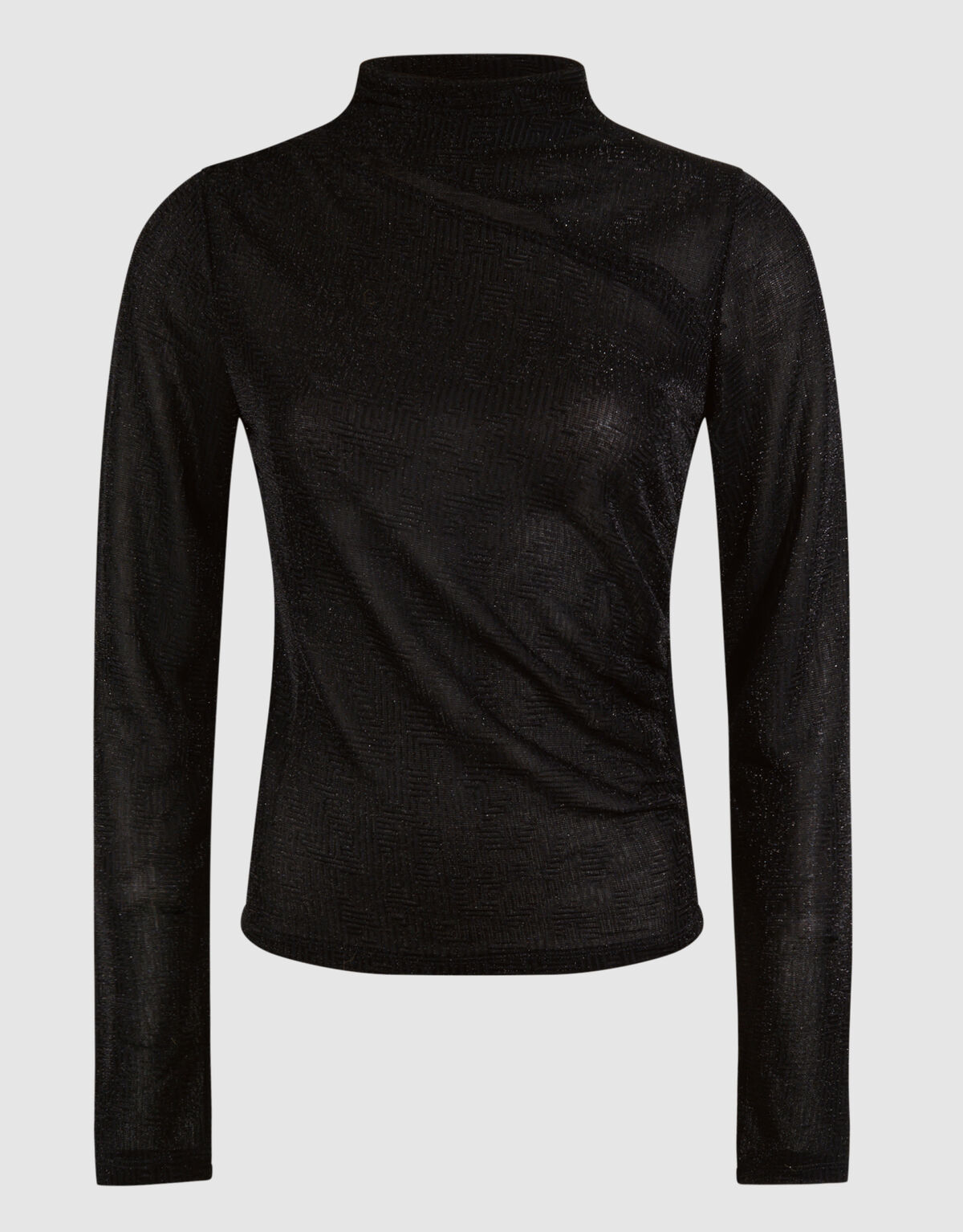 Schwarzes Glitzer-Top mit Ausschnitt SHOEBY WOMEN