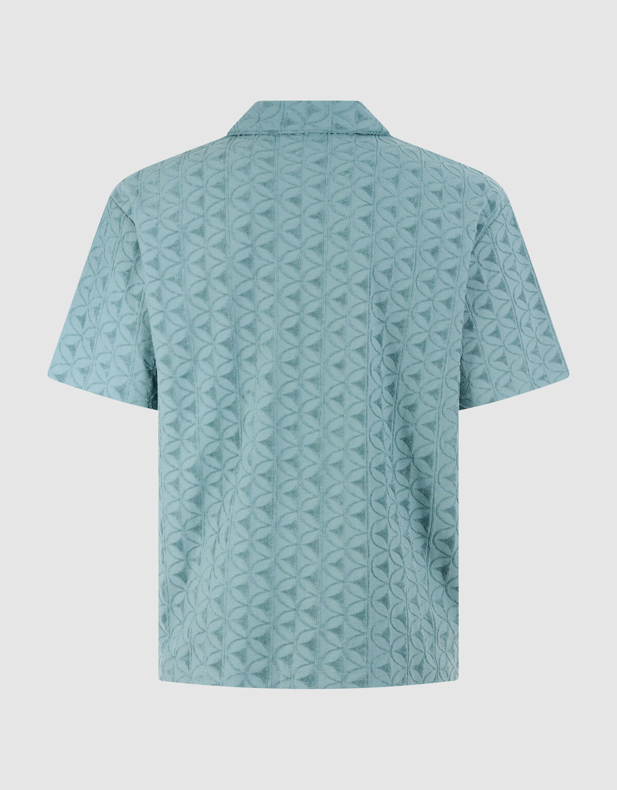 Logo-Frottee-Overshirt, Dunkelgr&uuml;n SHOEBY MEN
