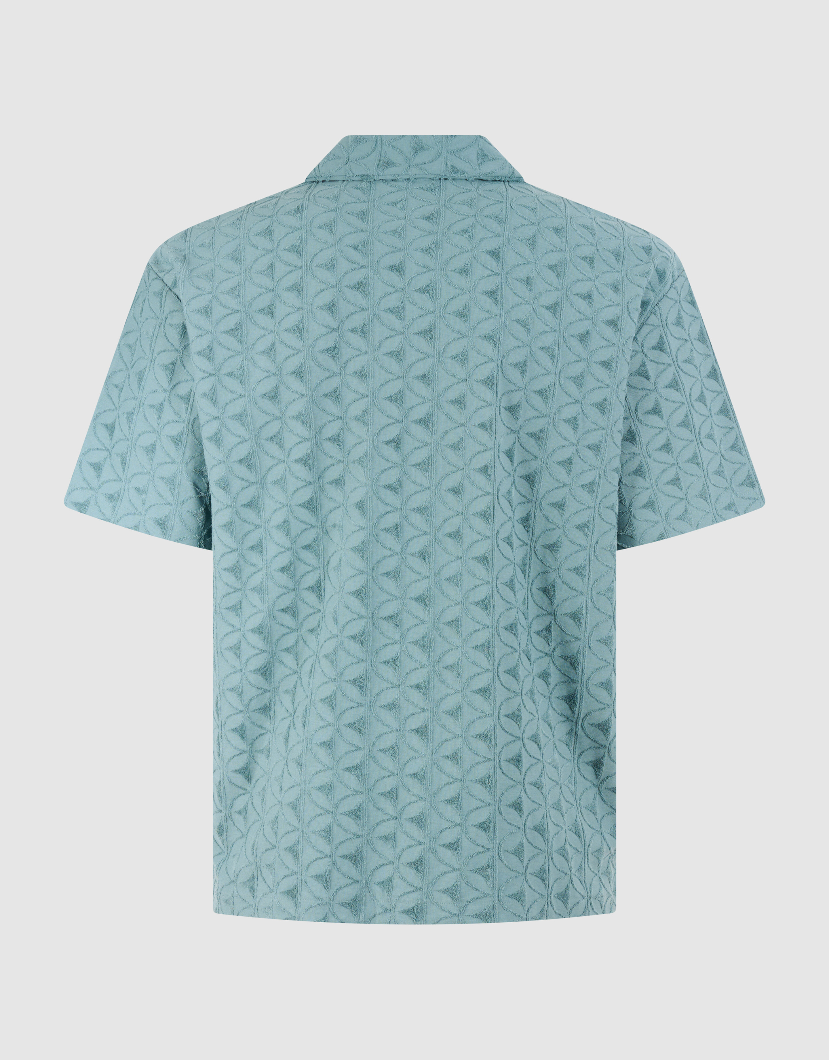 Logo-Frottee-Overshirt, Dunkelgr&uuml;n SHOEBY MEN
