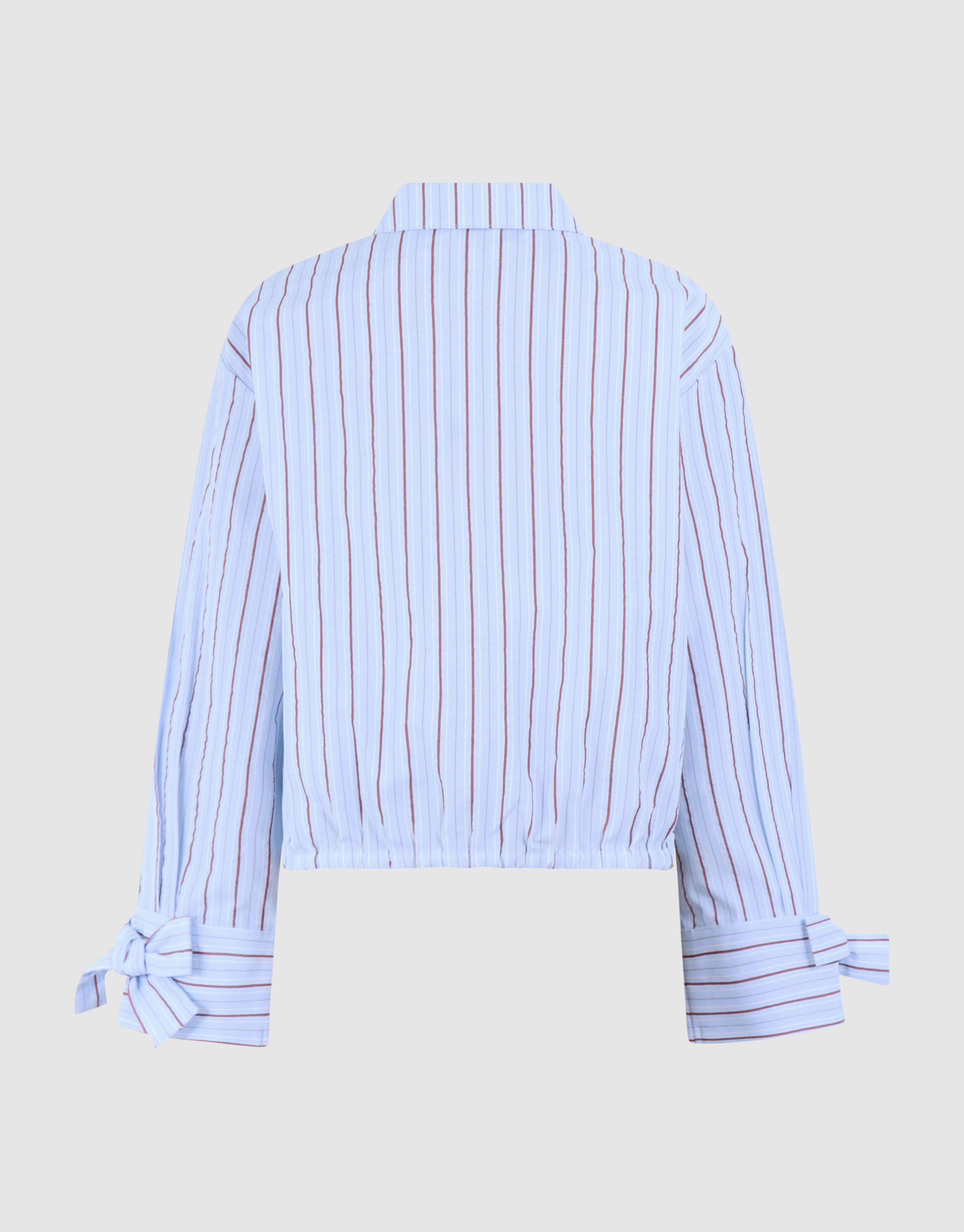 Nadelstreifen-Bluse mit Strasssteinen Hellblau SHOEBY GIRLS