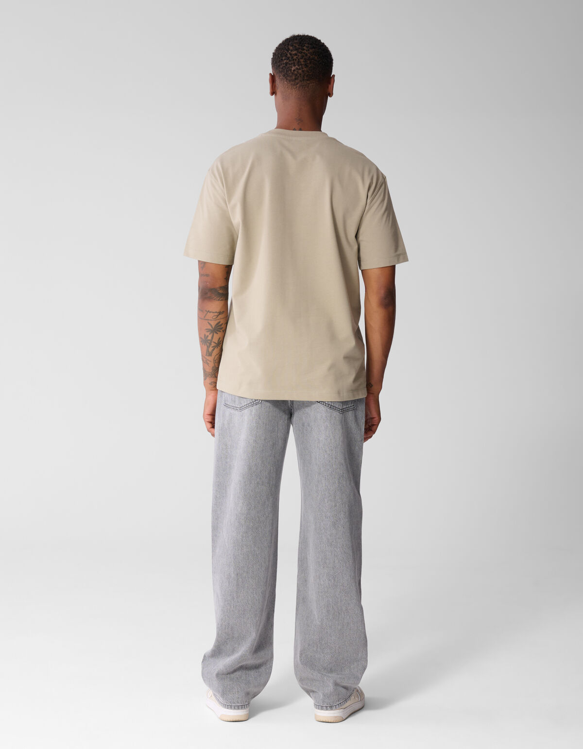 Baggy Fit Jeans Lichtgrijs L32 SHOEBY MEN