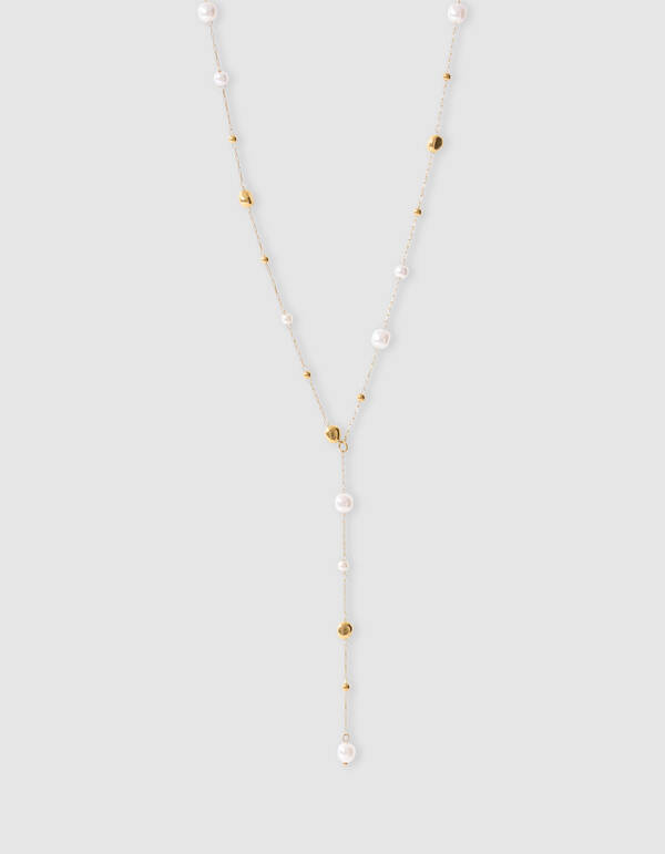 Small Pearl Ketting Goud SHOEBY ACCESSOIRES