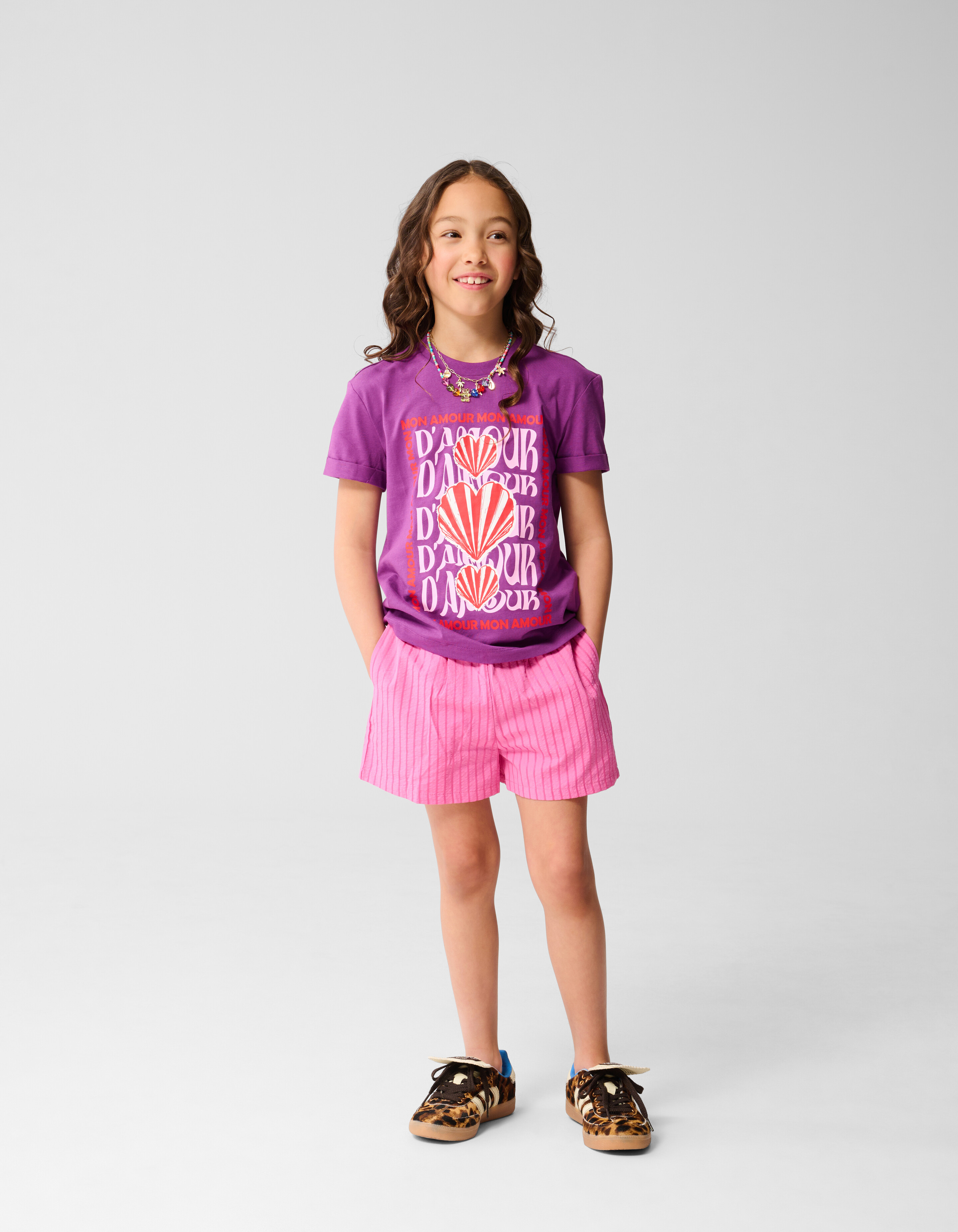 Amour Artwork T-shirt Lila SHOEBY GIRLS