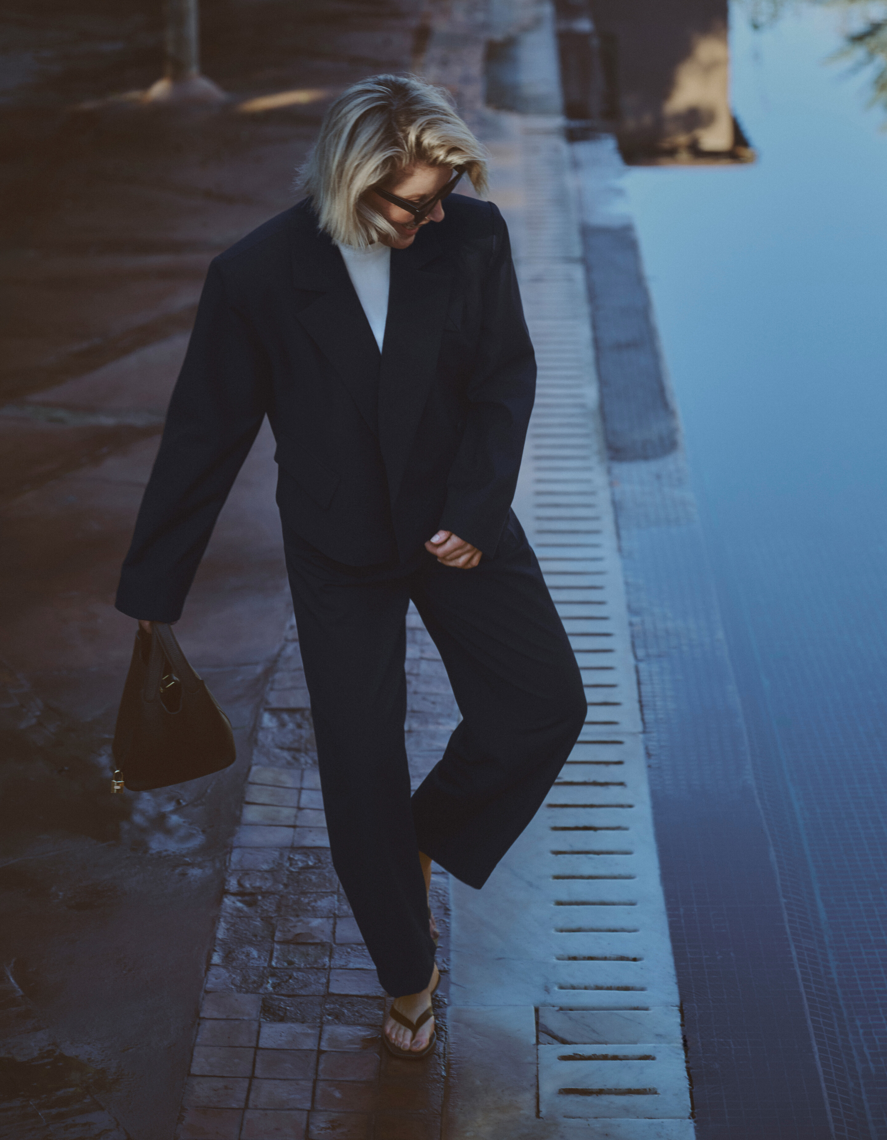 Plissierte Hose Dunkelblau Von Lonneke SHOEBY WOMEN