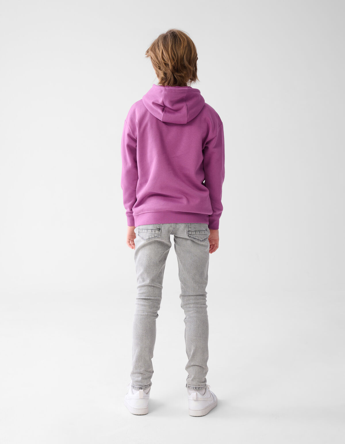 Basic Text Hoodie Lila SHOEBY BOYS