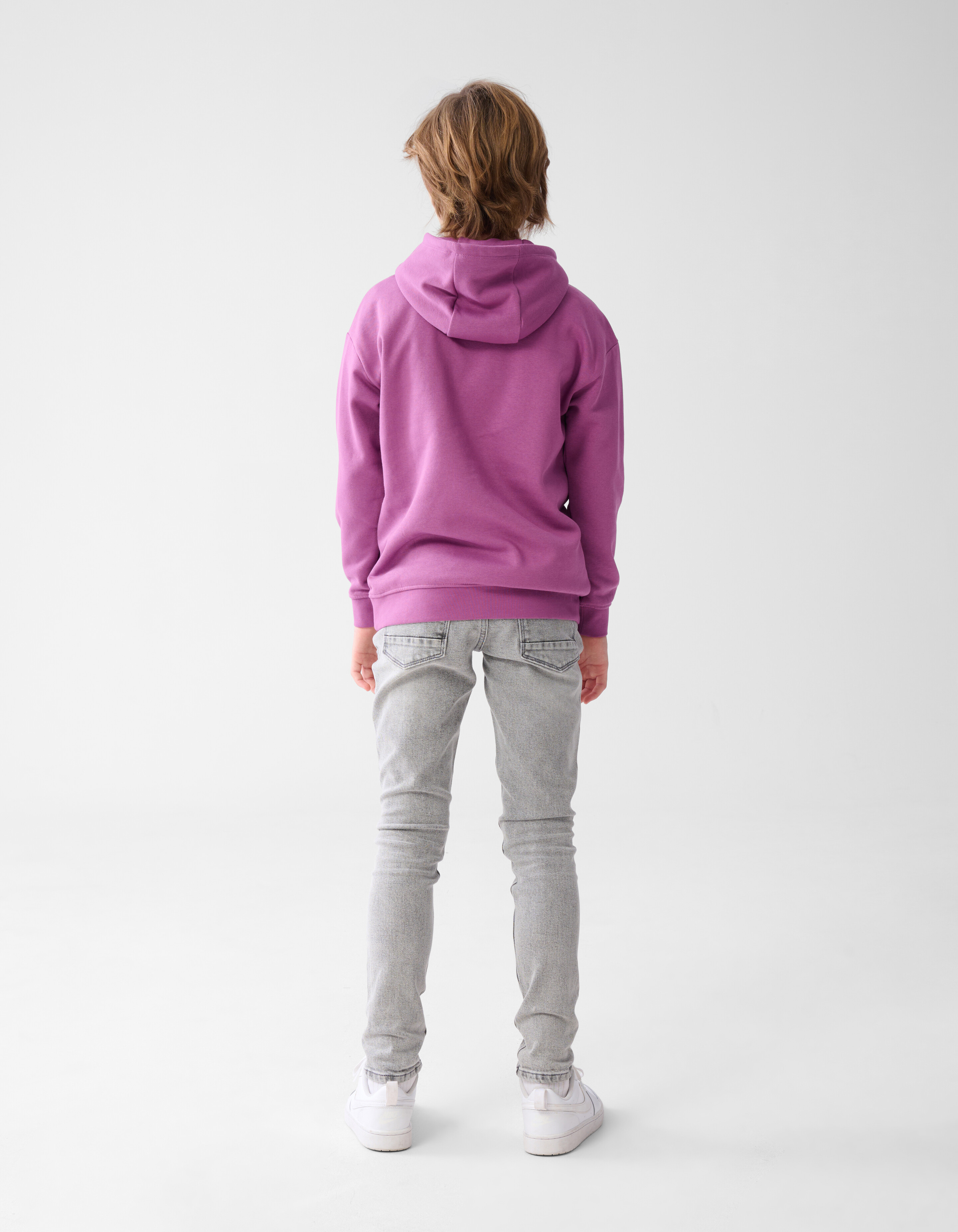 Basic Text Hoodie Lila SHOEBY BOYS