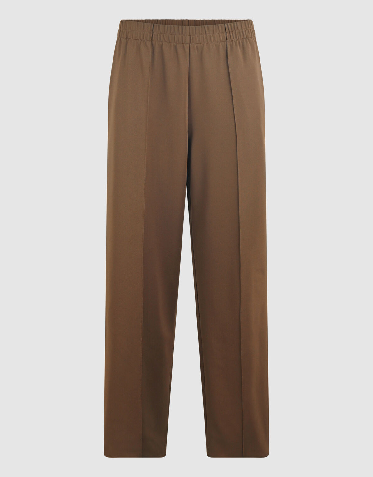Braune Basic-Hose mit weitem Bein SHOEBY WOMEN