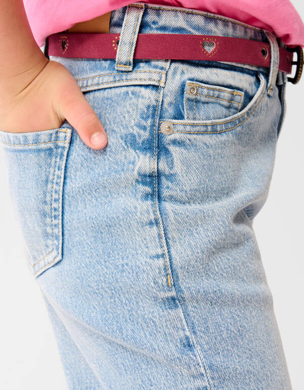 Denim Weite Beinform Jeans Blau SHOEBY GIRLS