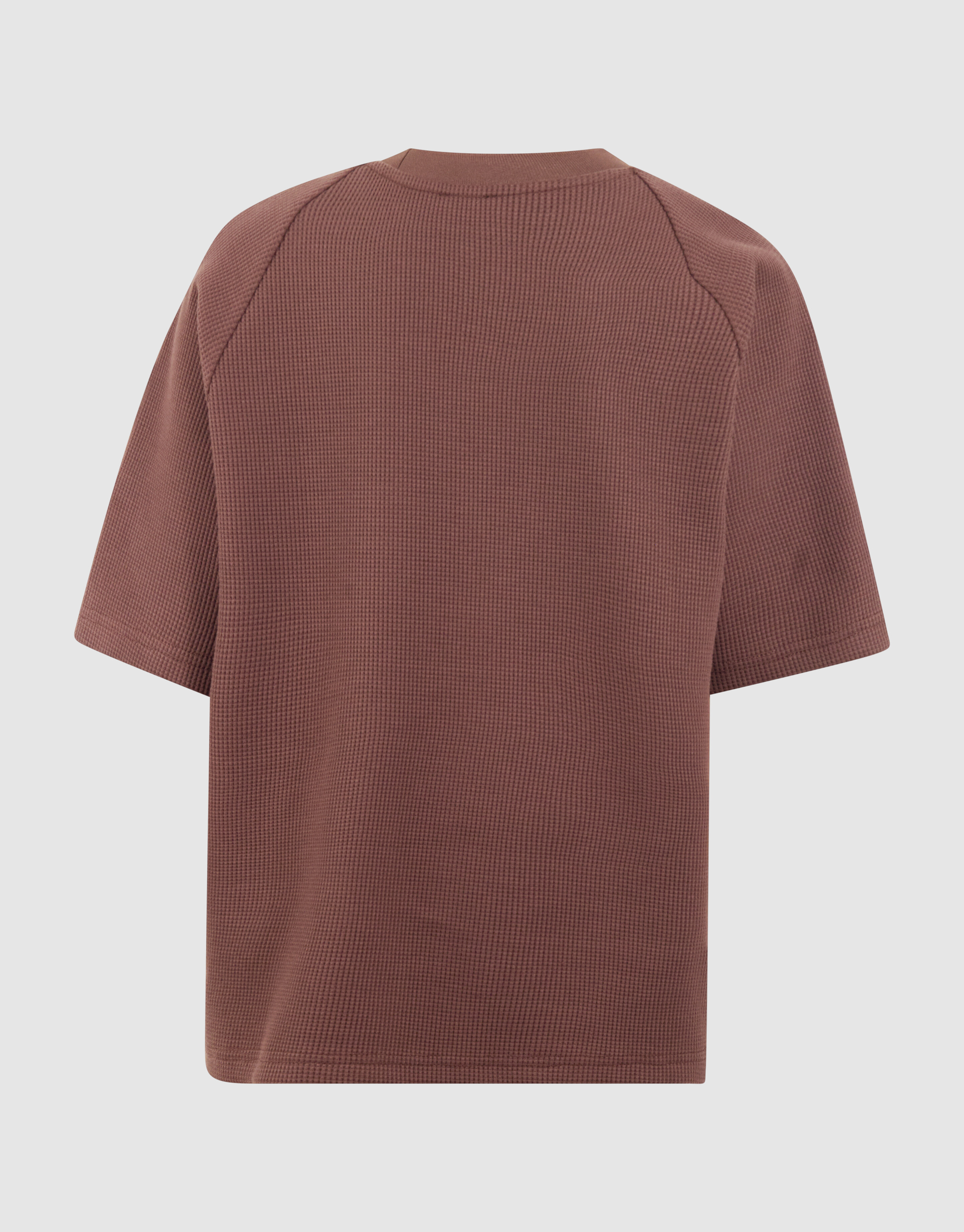 Waffelstruktur T-Shirt Dunkelbraun SHOEBY BOYS