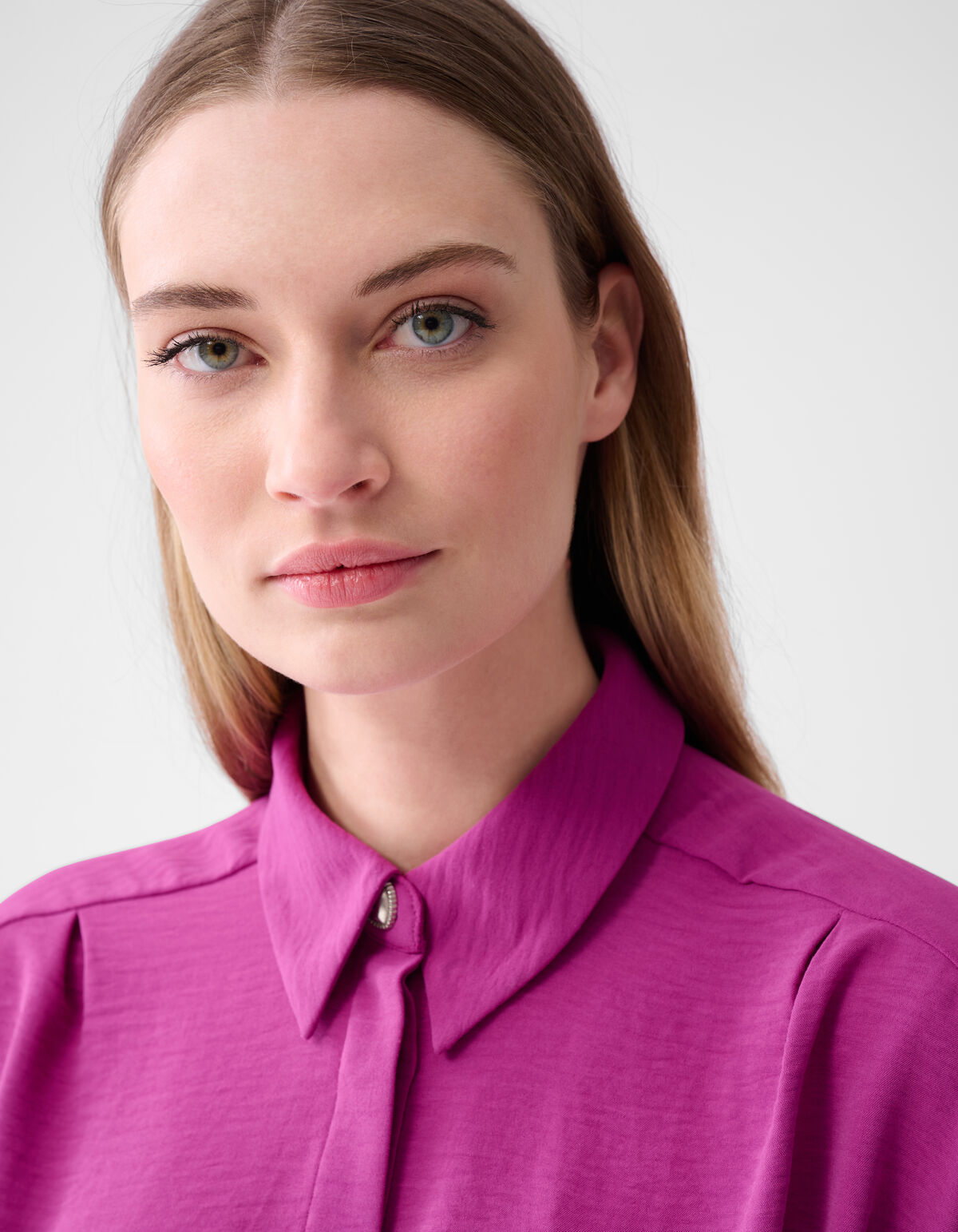 Twist-Rüschen-Bluse Lila SHOEBY WOMEN