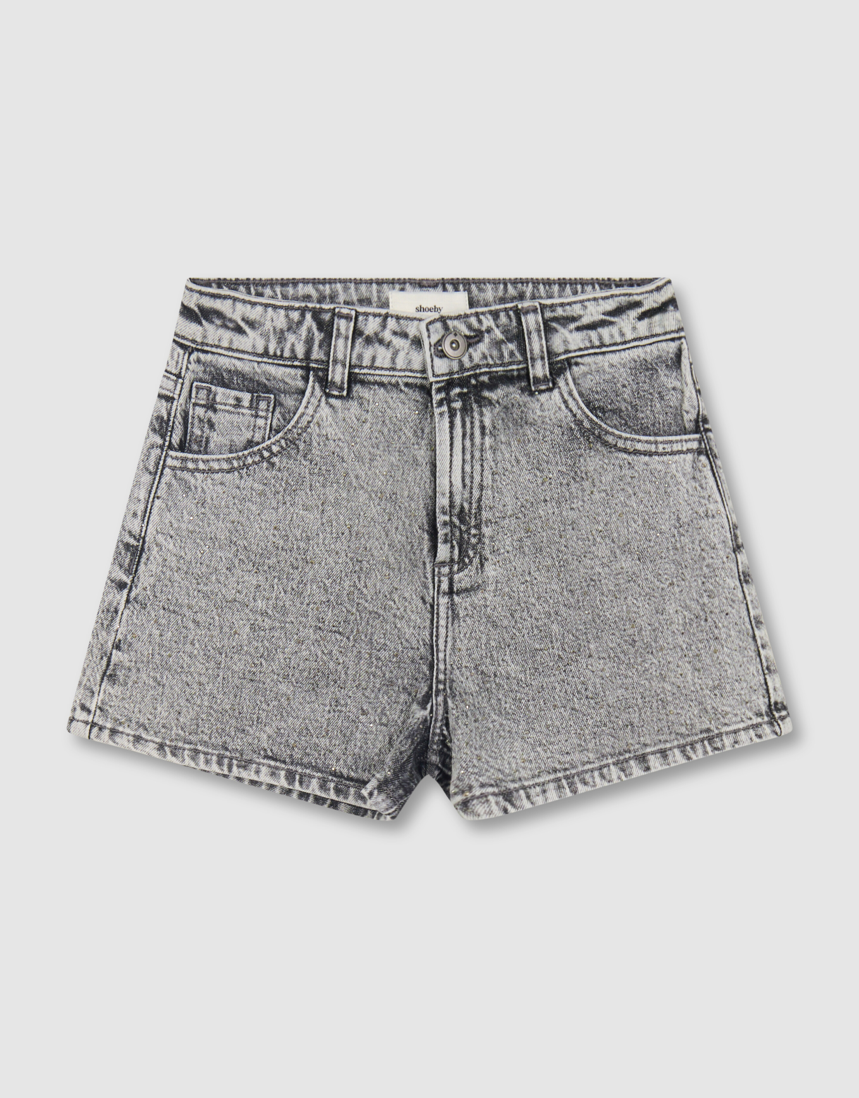 Strass Denim Short Grau SHOEBY GIRLS