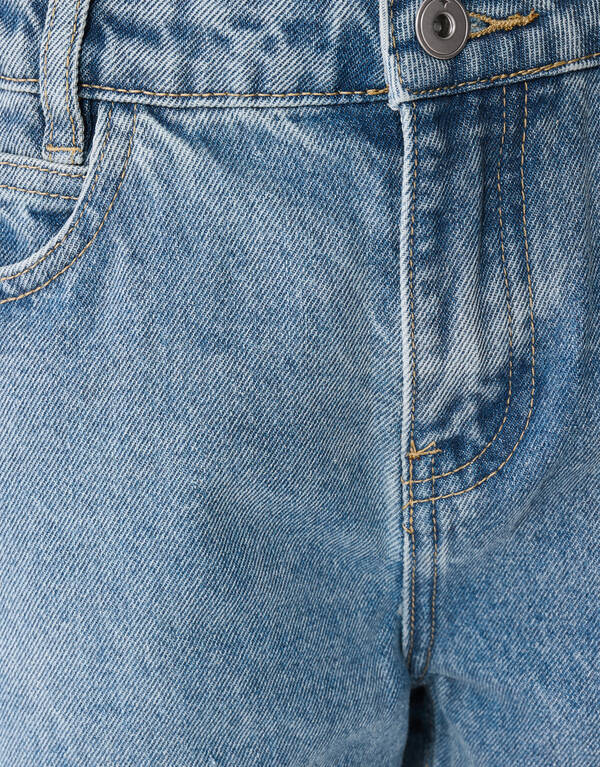 Bestickte Jeans mit weitem Bein, gebleicht SHOEBY GIRLS