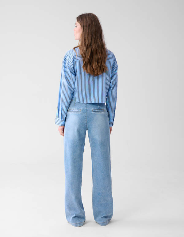 Wide Leg Fit Jeans Mediumstone SHOEBY WOMEN