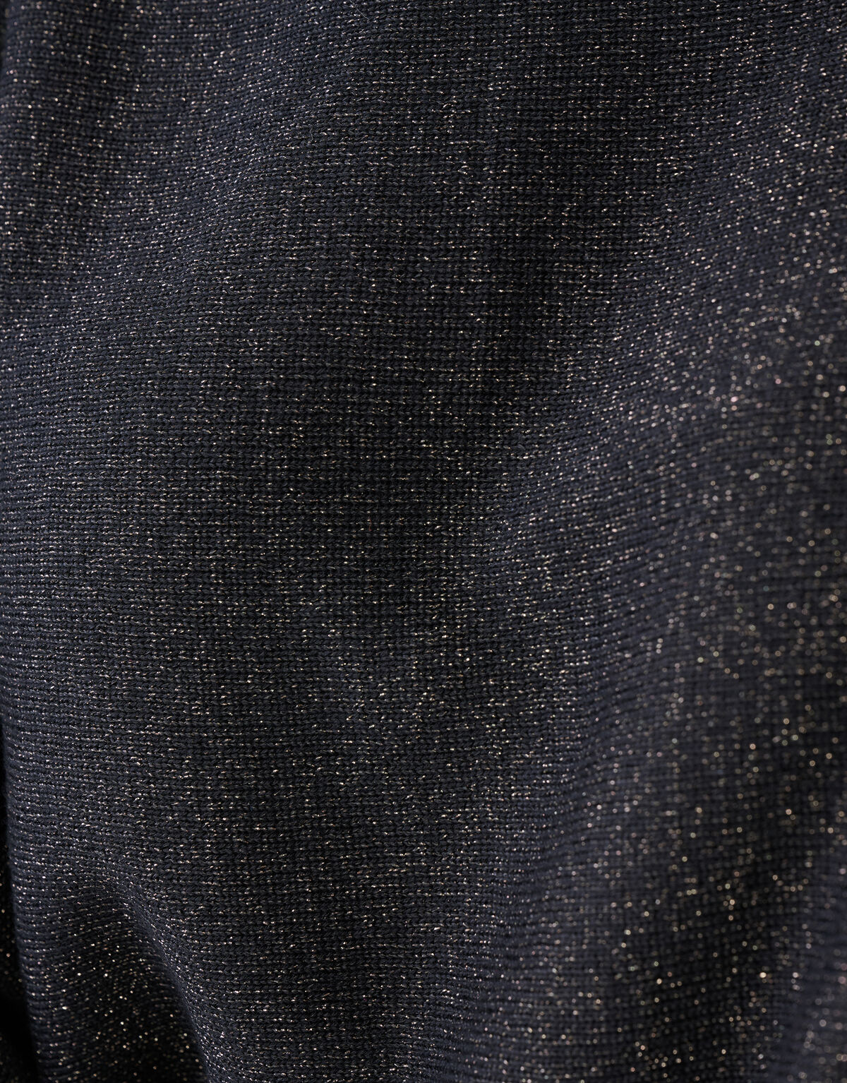 Colorblock Glitter Batwing Pullover Schwarz SHOEBY WOMEN