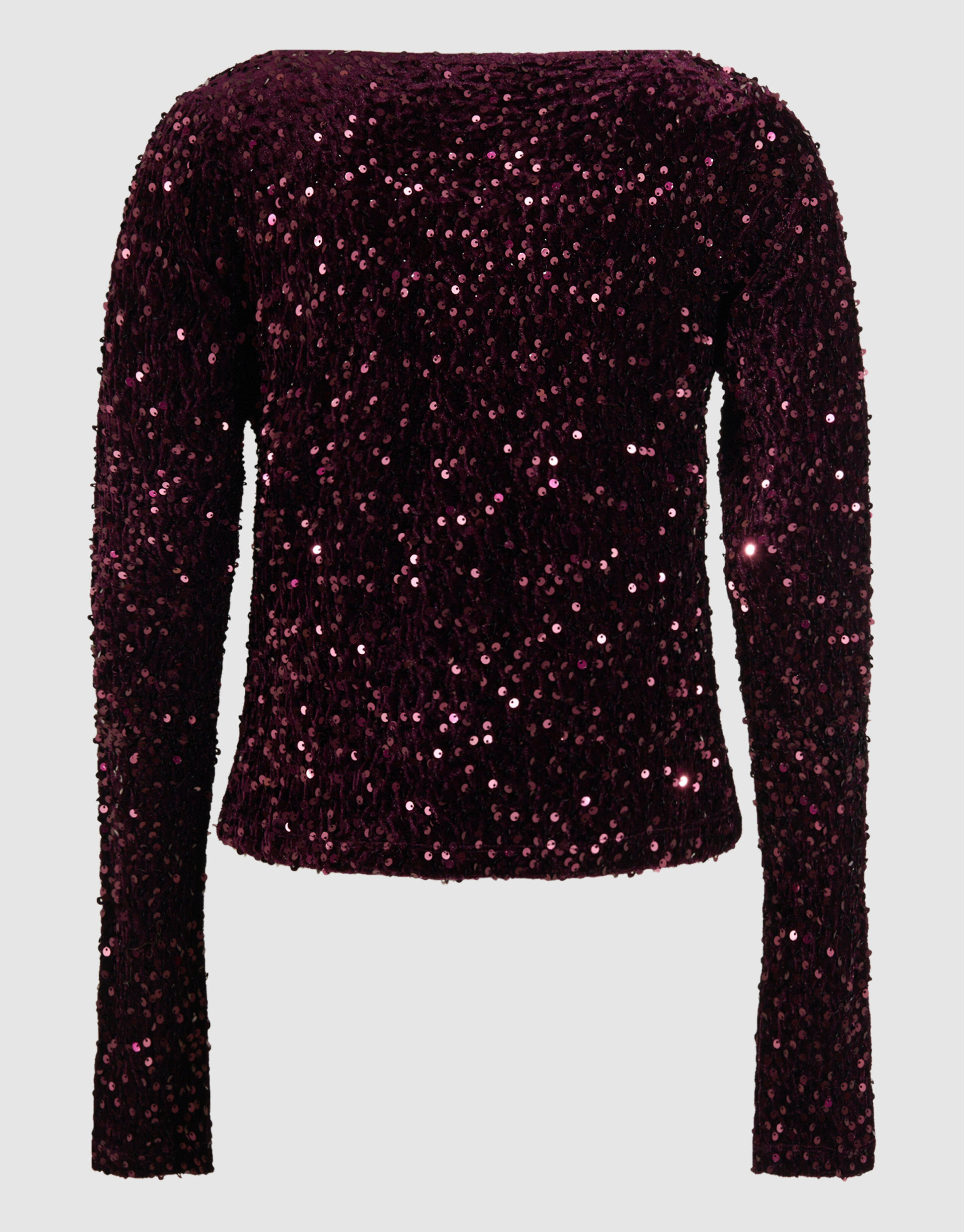 Pailletten-Wasserfall-Top Lila SHOEBY WOMEN