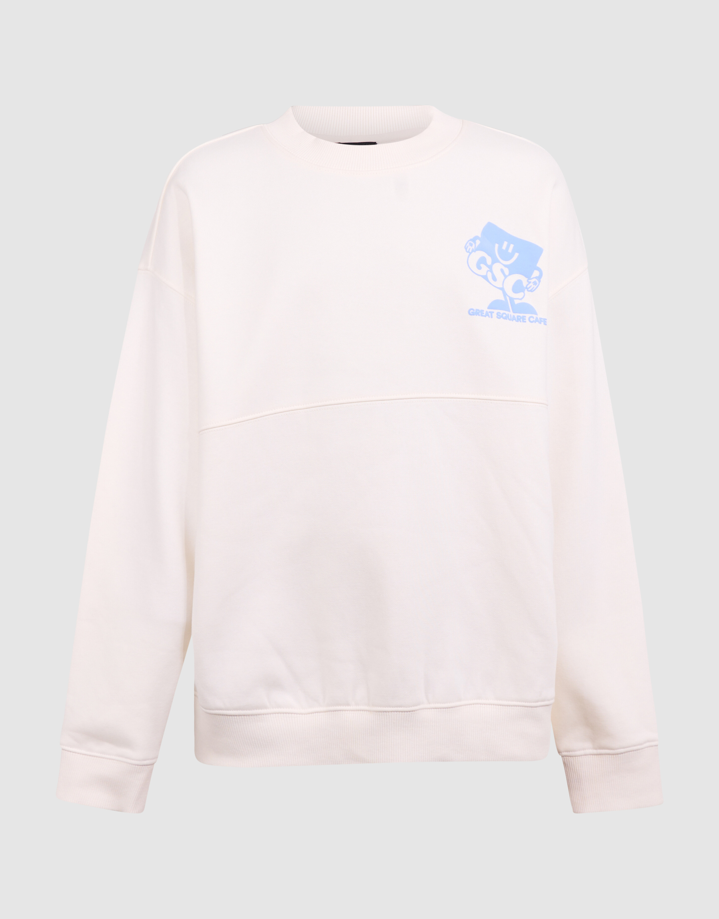 Caf&eacute; Artwork Pullover Gebrochen Wei&szlig; SHOEBY BOYS