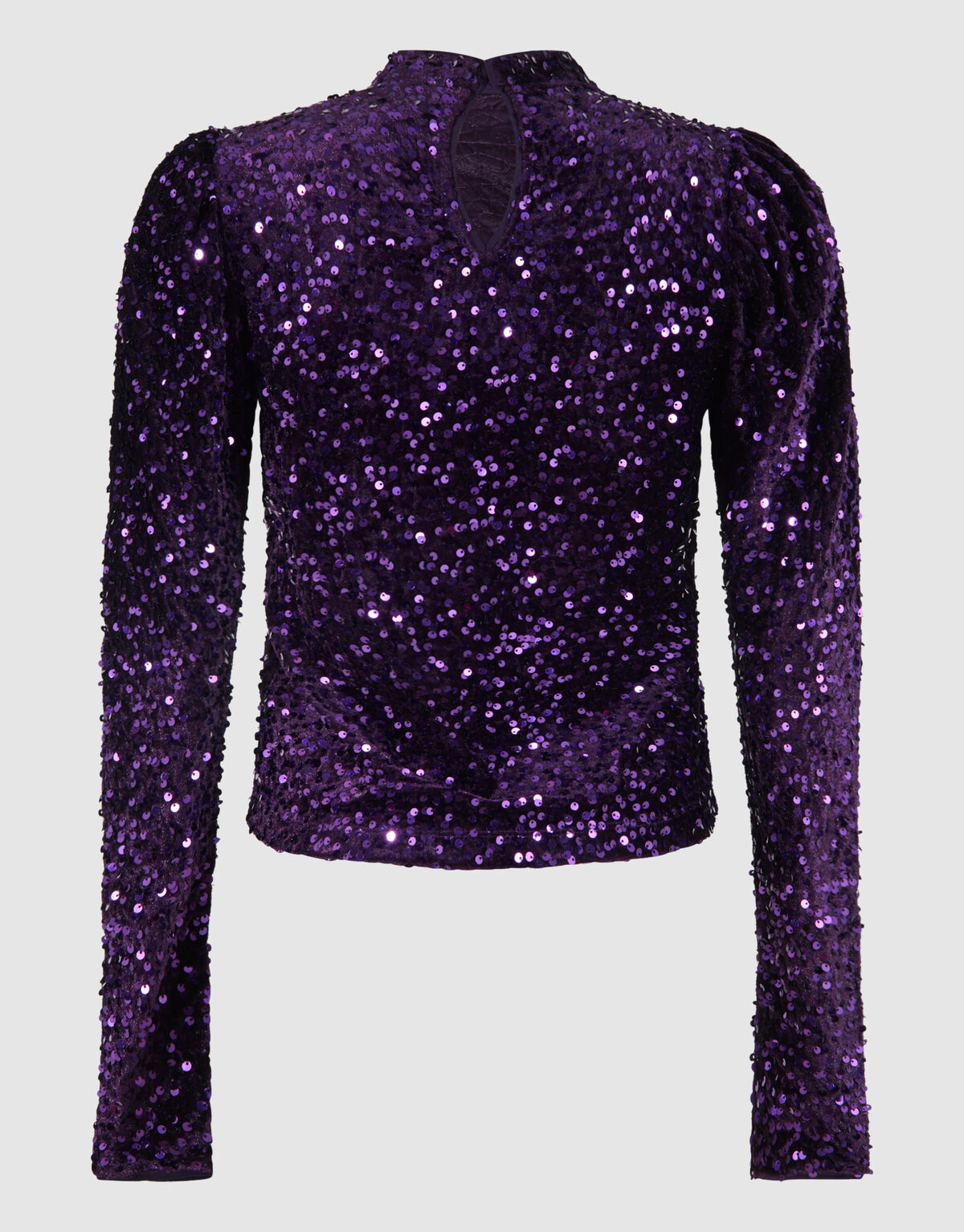 Samtpailletten Top Dunkelviolett SHOEBY WOMEN