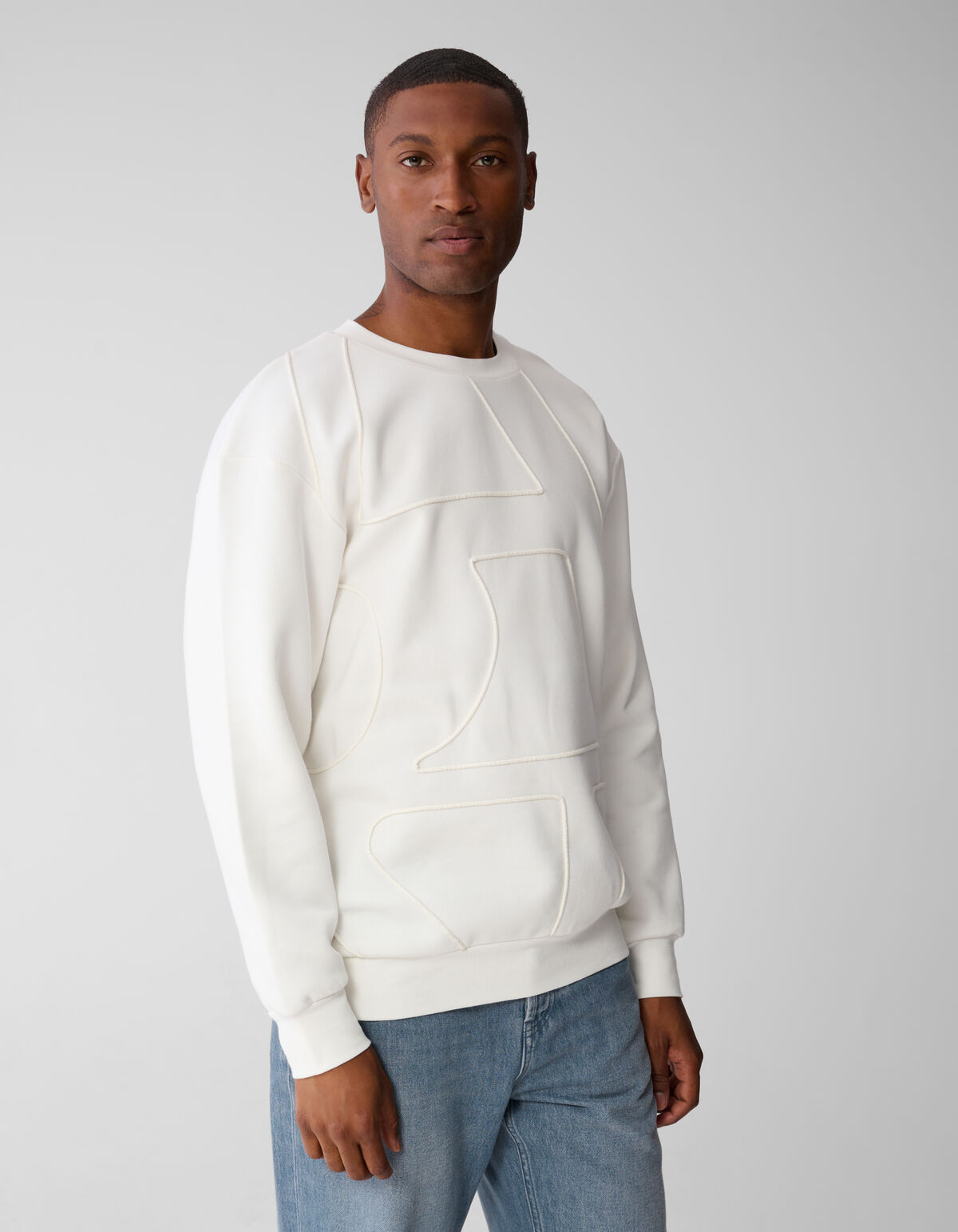 Cord Artwork Pullover Off White SHOEBY MEN
