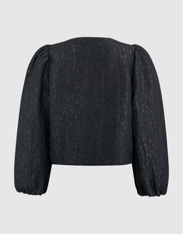 Blazer mit Blumenmuster Schwarz SHOEBY GIRLS