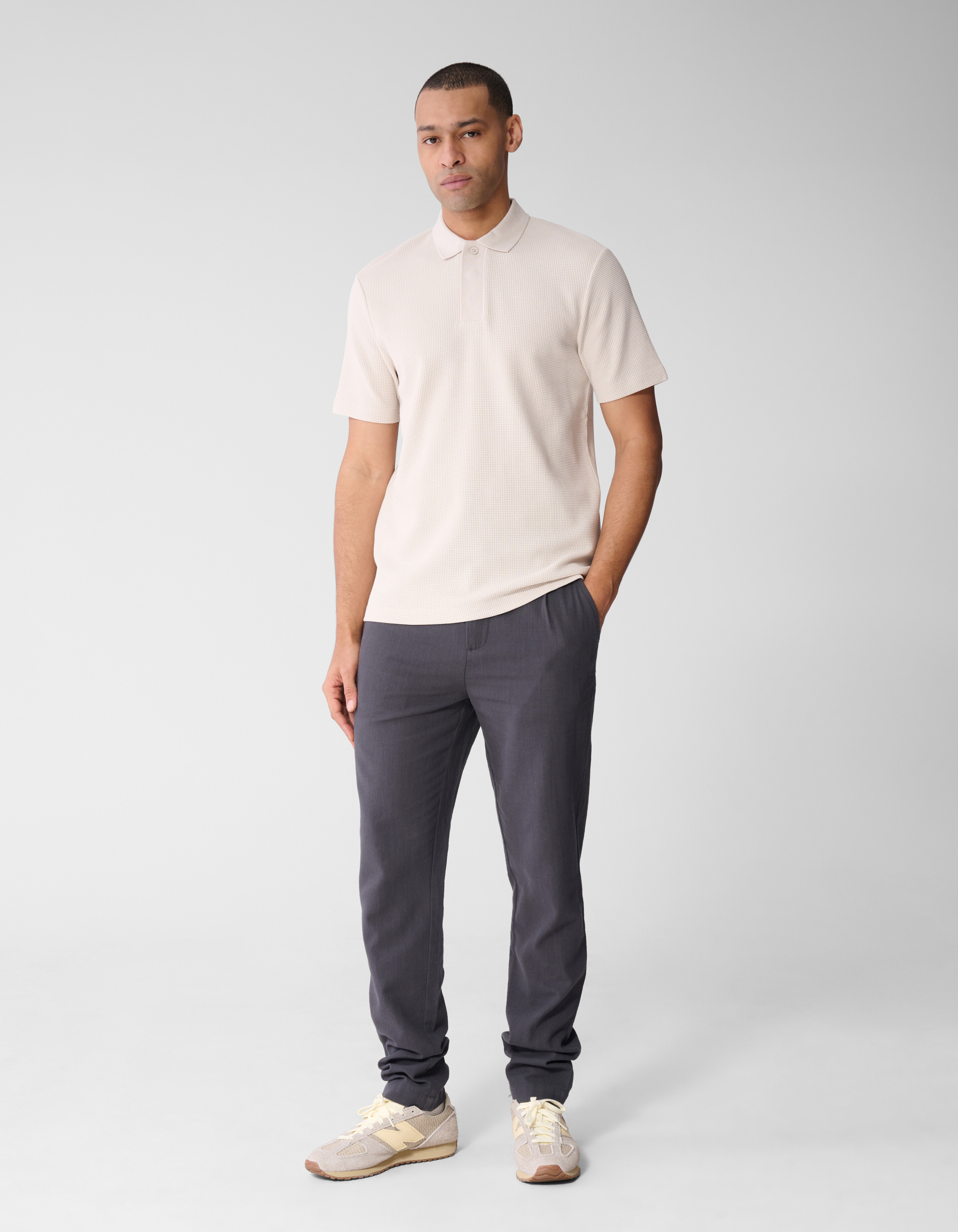 Waffel Polo Sand SHOEBY MEN