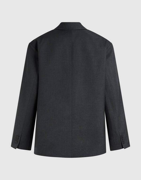 &Uuml;bergro&szlig;er Blazer Dunkelgrau SHOEBY WOMEN