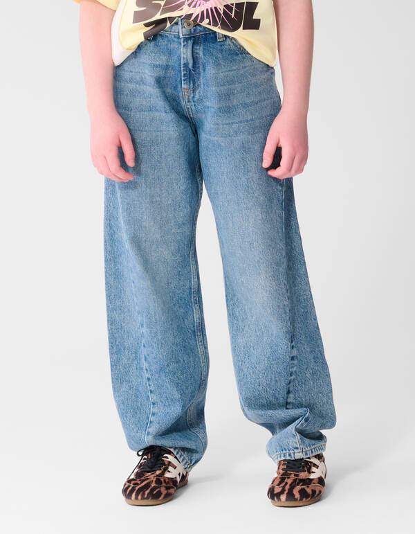 Jeans mit Naht und Barrel-Fit-Passform, blau SHOEBY GIRLS