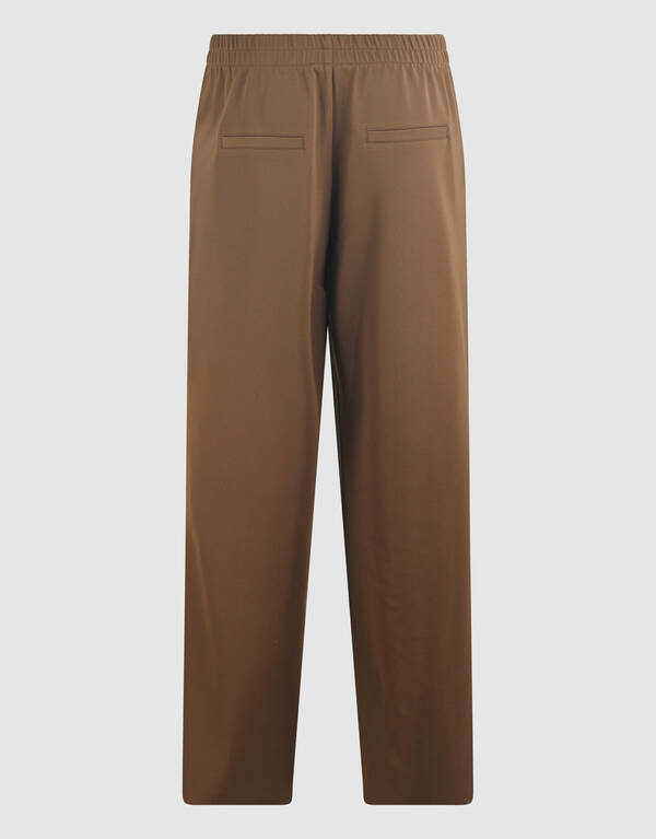Braune Basic-Hose mit weitem Bein SHOEBY WOMEN