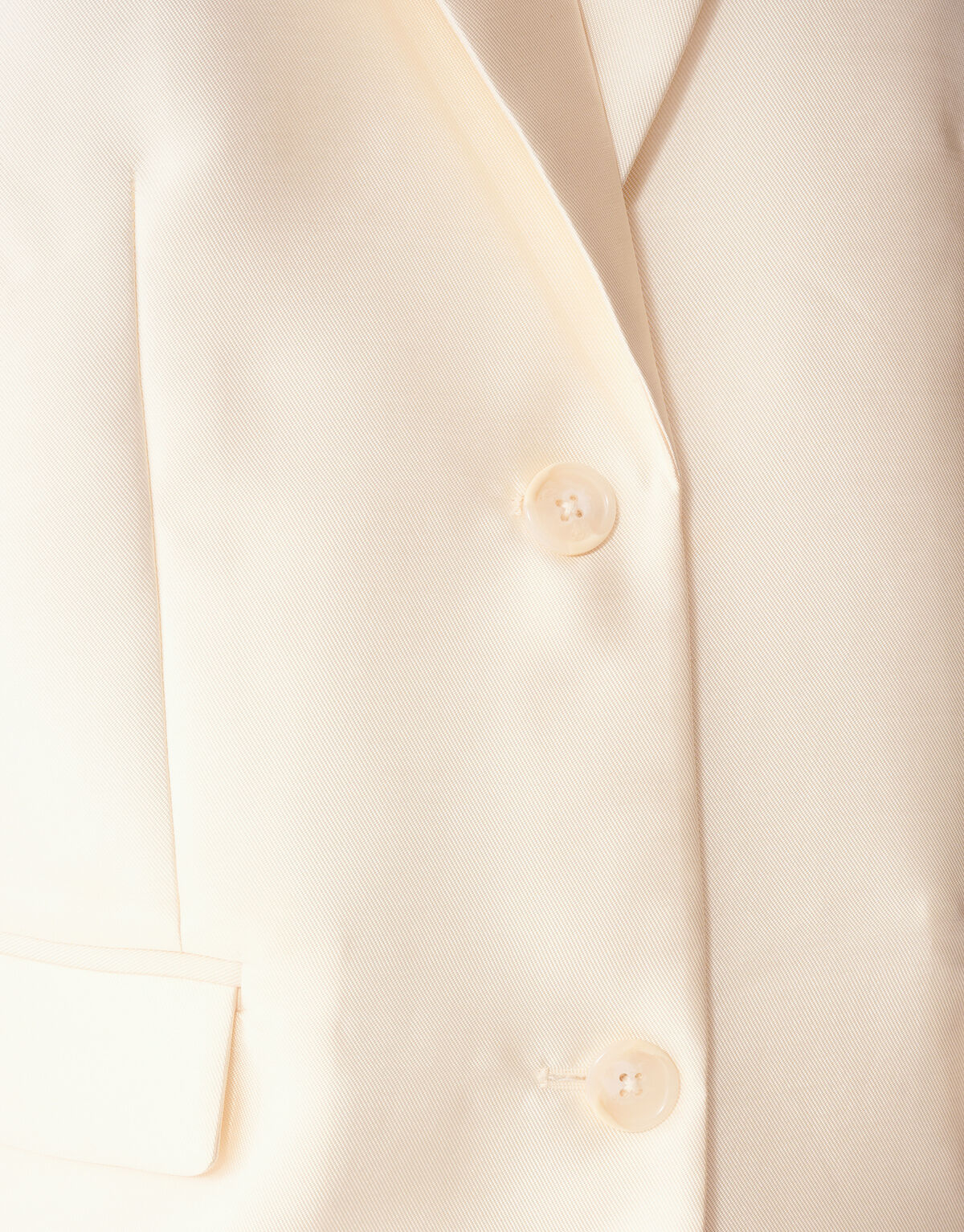 Oversized-Blazer ohne &Auml;rmel, gebrochenes Wei&szlig; SHOEBY WOMEN