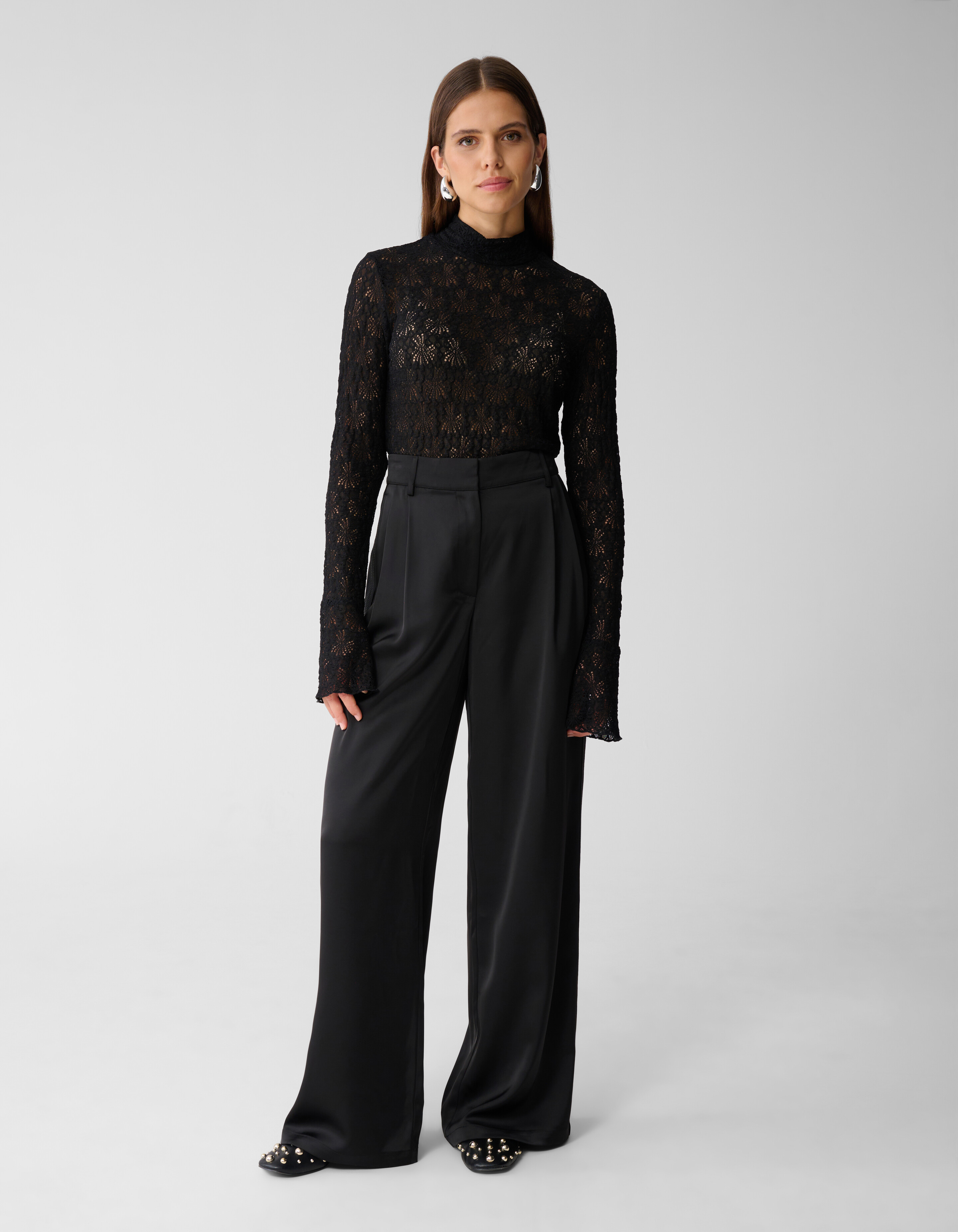 Satinhose Schwarz von Mieke SHOEBY WOMEN