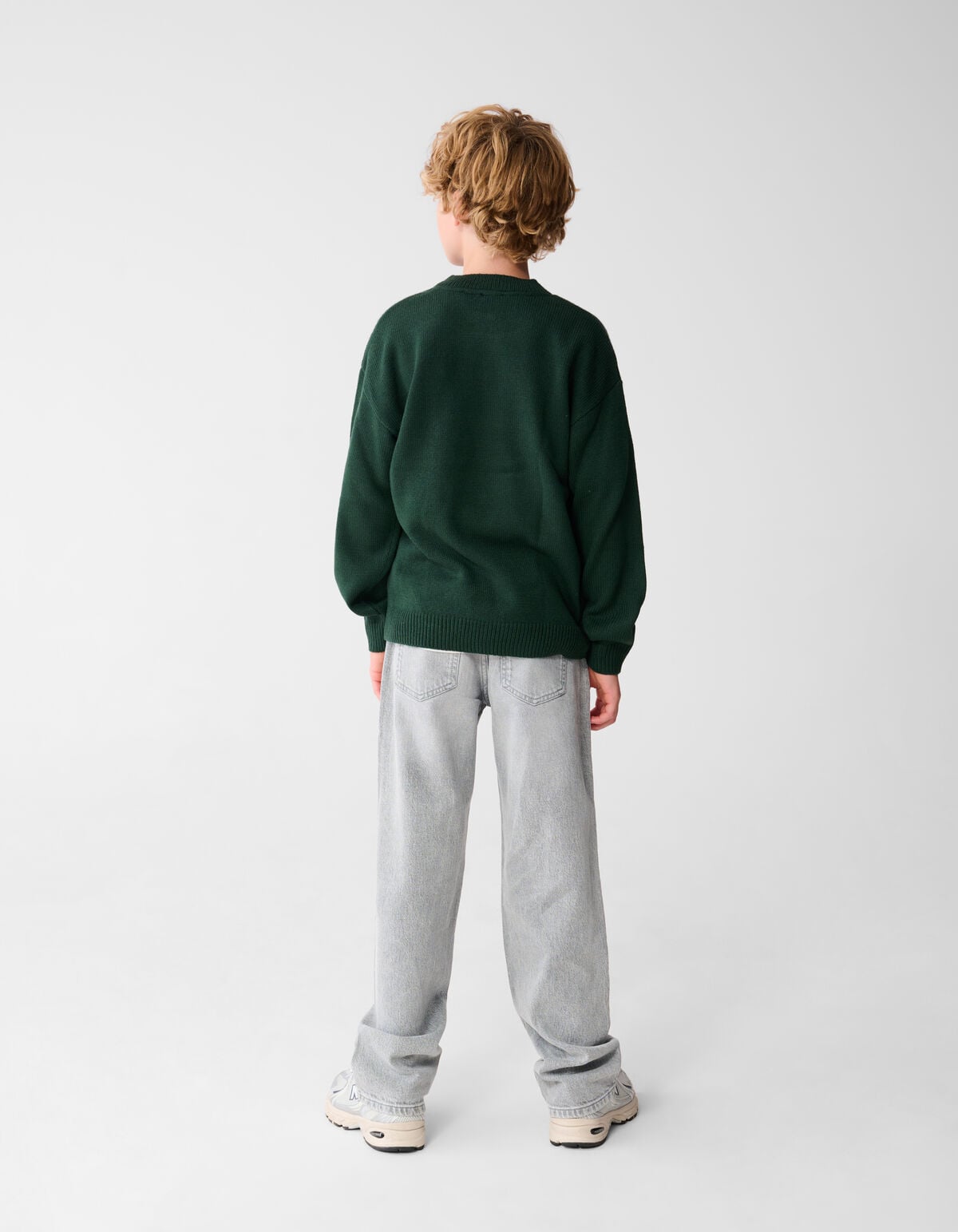Baggy Fit Jeans Hellgrau SHOEBY BOYS