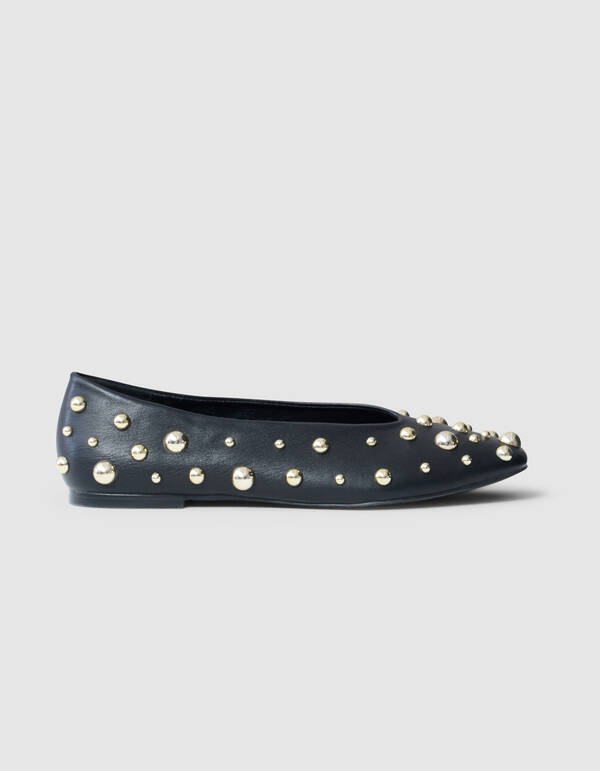 Nieten Ballerinas Schwarz SHOEBY SHOES