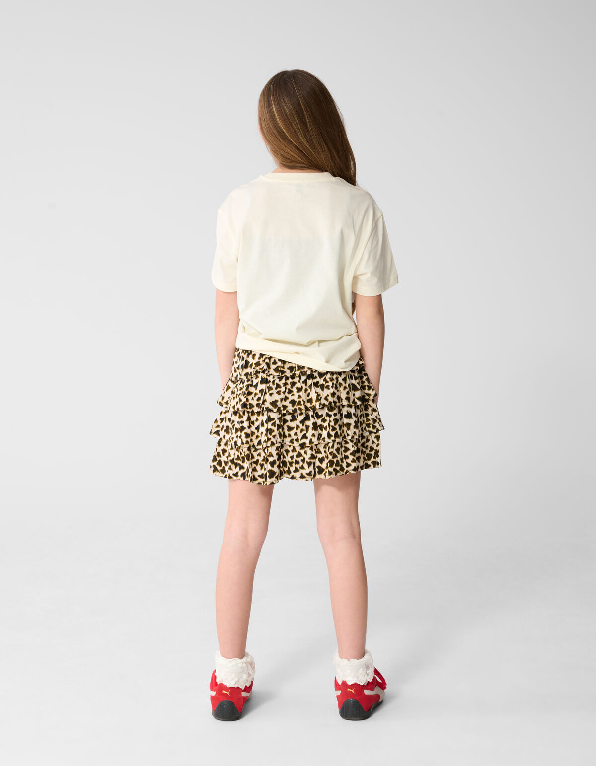 Heart Leopard Minirock Hellbraun SHOEBY GIRLS