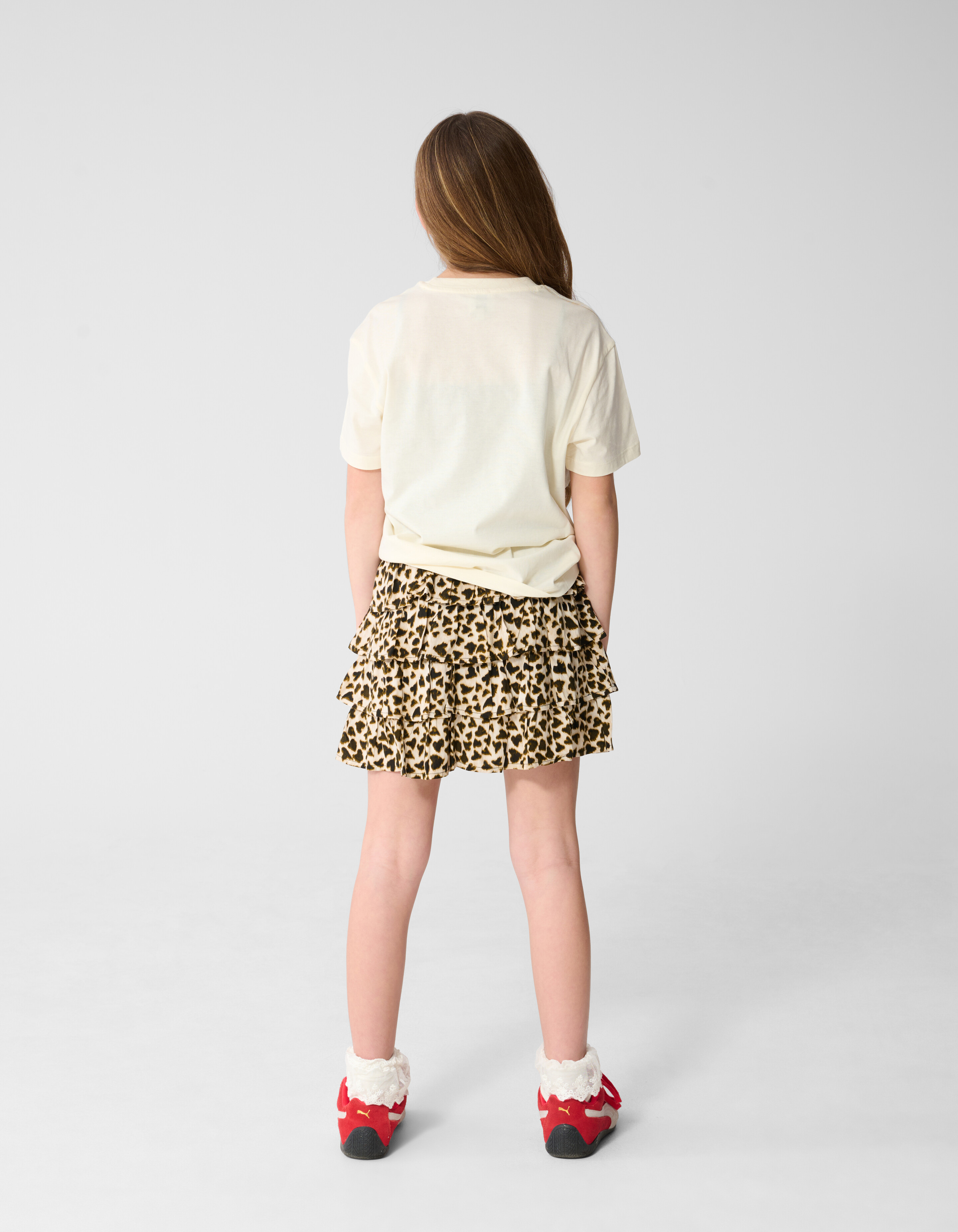 Heart Leopard Minirock Hellbraun SHOEBY GIRLS