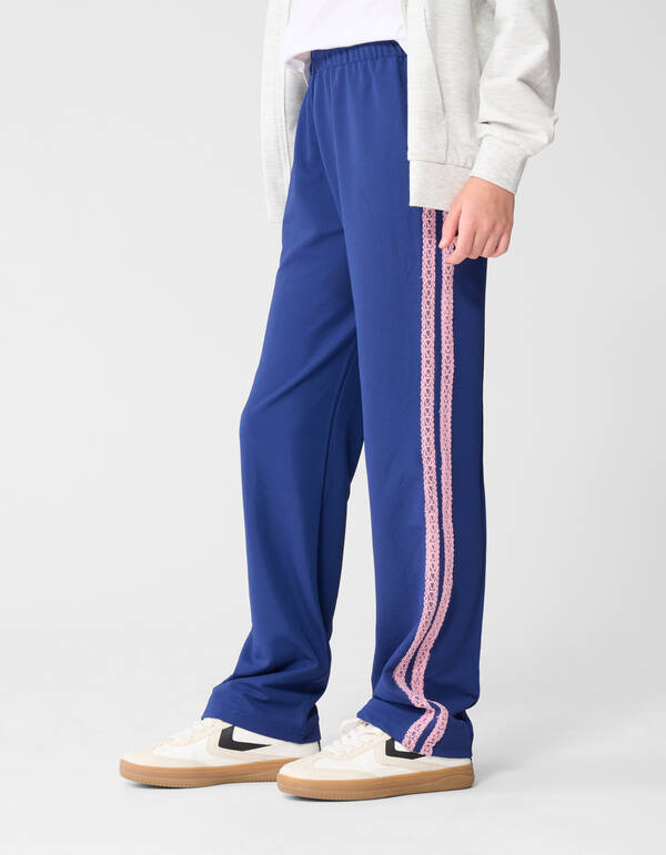 Sportliche Wide-Leg-Hose Dunkelblau SHOEBY GIRLS