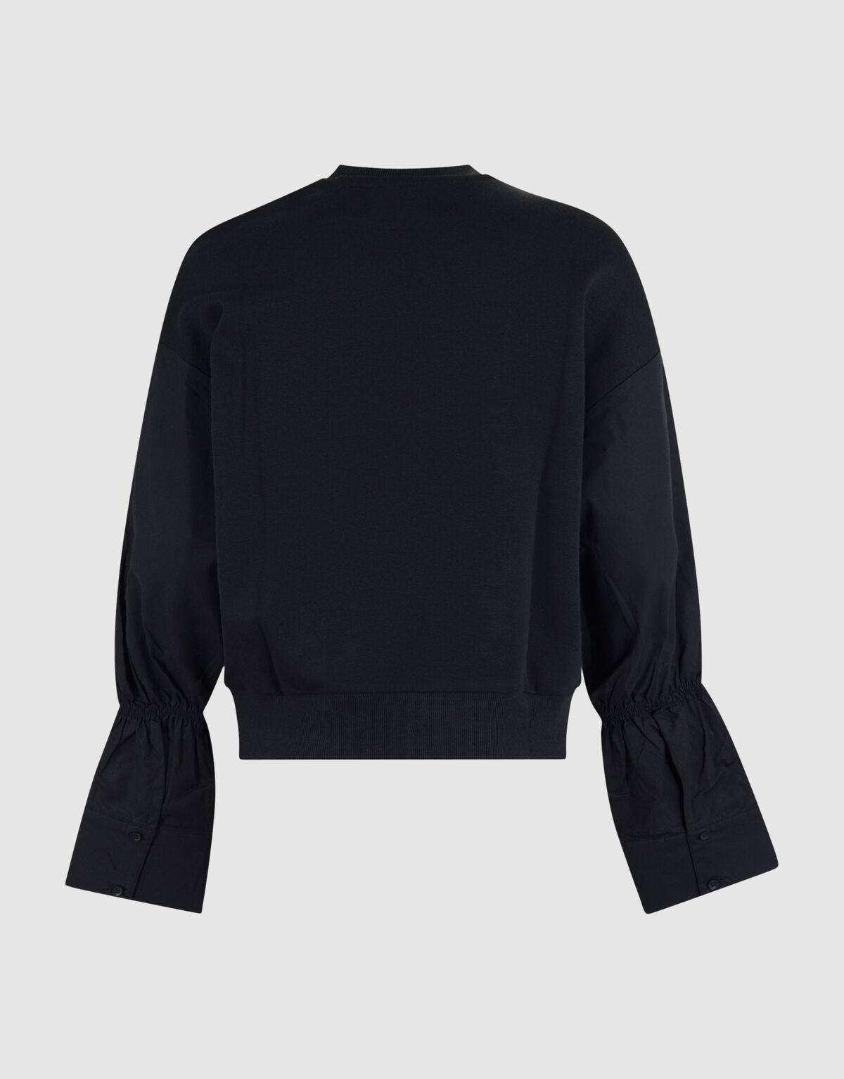 Poplin Sleeve Sweater Zwart SHOEBY WOMEN