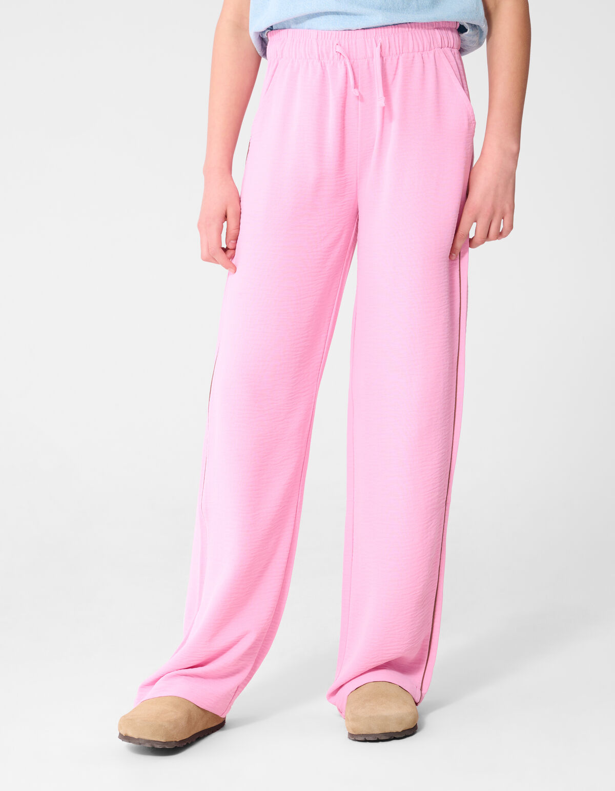 Hose mit weitem Bein und Ziern&auml;hten, hellrosa SHOEBY GIRLS
